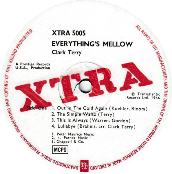 Clark Terry - Everything's Mellow | XTRA (XTRA 5005) - 3
