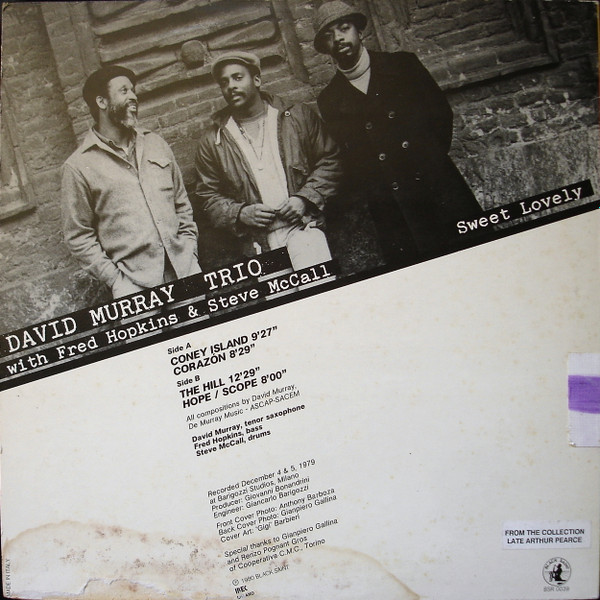 David Murray Trio - Sweet Lovely | Black Saint (BSR 0039) - 2
