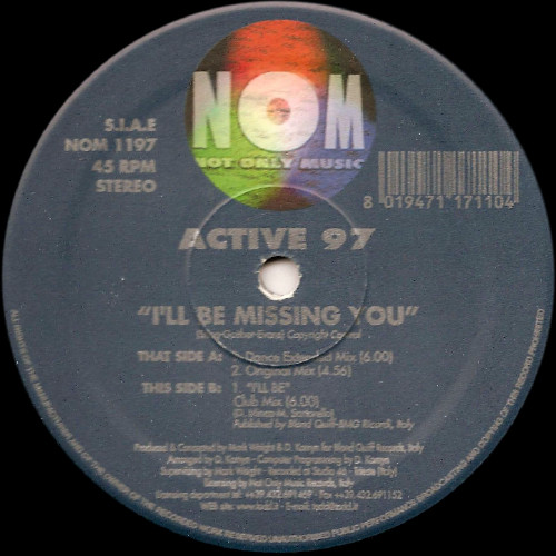 Active 97 - I'll Be Missing You | Not Only Music (NOM 1197)