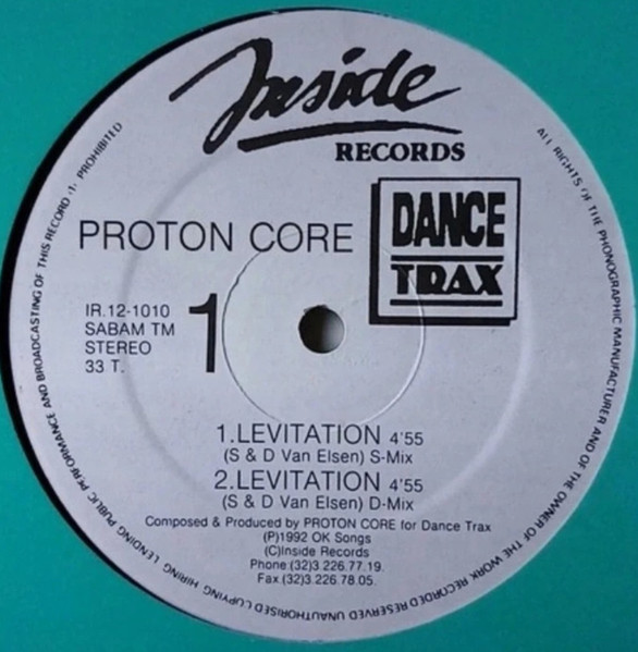 Proton Core - Levitation / Witness Heaven | Inside Records (IR 12-1010) - 3