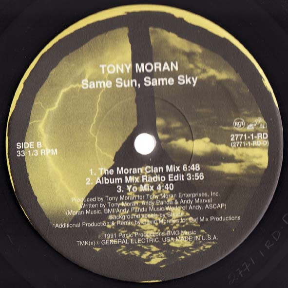 Tony Moran - Same Sun, Same Sky | RCA (2771-1-RD) - 4