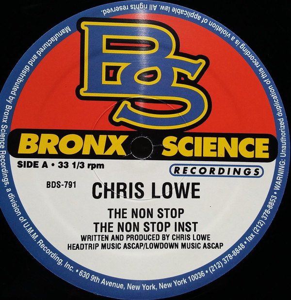 Chris Lowe - The Non Stop | Bronx Science Recordings (BDS-791) - main Chris Lowe - The Non Stop | Bronx Science Recordings (BDS-791) - main