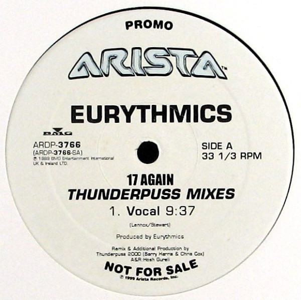 Eurythmics - 17 Again (Thunderpuss Mixes) | Arista (ARDP-3766) Eurythmics - 17 Again (Thunderpuss Mixes) | Arista (ARDP-3766)