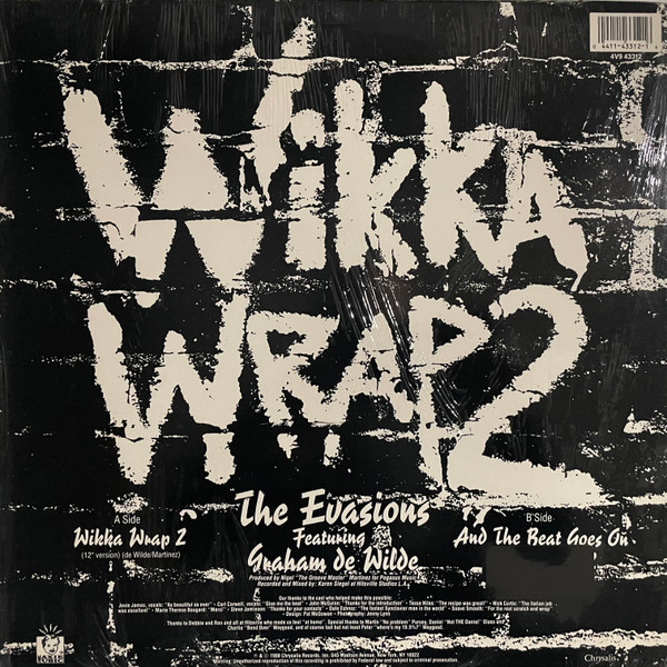 The Evasions  &  Graham de Wilde - Wikka Wrap 2 / And The Beat Goes On | Chrysalis (4V9 43312) - main