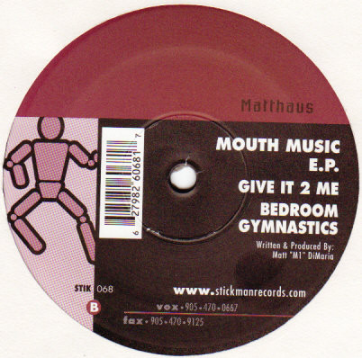Matthaus - Mouth Music E.P. | Stickman Records (STIK 068) - 2