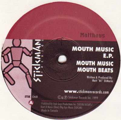 Matthaus - Mouth Music E.P. | Stickman Records (STIK 068) - main