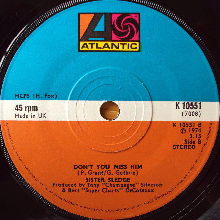 Sister Sledge - Love Don't You Go Through No Changes On Me | Atlantic (K 10551) - 2