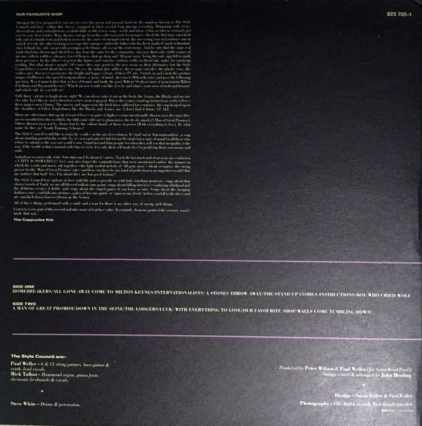 The Style Council - Our Favourite Shop | Polydor (825 700-1)