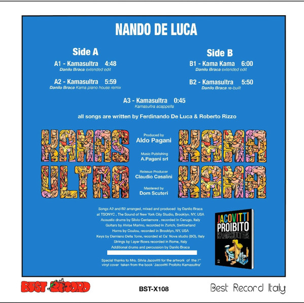 Nando De Luca - Kamasultra | Best Record (BST-X108) - 2