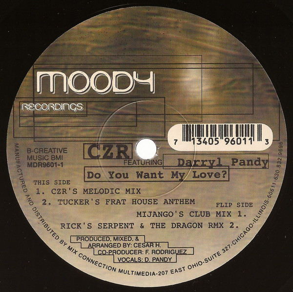 CZR Featuring Darryl Pandy - Do You Want My Love? | Moody Recordings (MDR9601-1) - 3 CZR Featuring Darryl Pandy - Do You Want My Love? | Moody Recordings (MDR9601-1) - 3