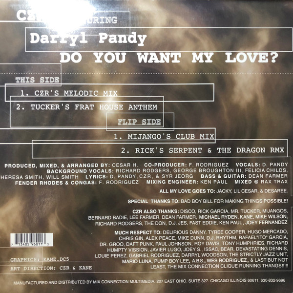 CZR Featuring Darryl Pandy - Do You Want My Love? | Moody Recordings (MDR9601-1) - 2 CZR Featuring Darryl Pandy - Do You Want My Love? | Moody Recordings (MDR9601-1) - 2
