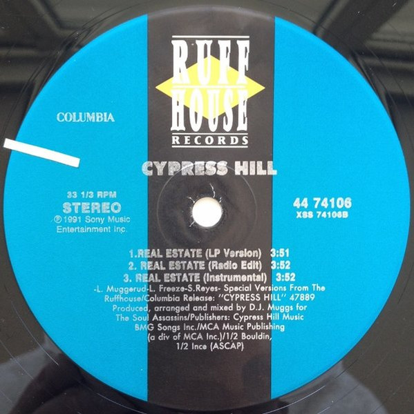 Cypress Hill - Hand On The Pump / Real Estate | Ruffhouse Records (44 74106) - 4