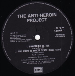 The Anti-Heroin Project - Live-In World | EMI (12AHP 1) - 2