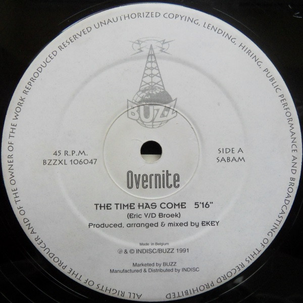 Overnite - The Time Has Come / Pure Climax | Buzz (BZZXL 106047) - 3