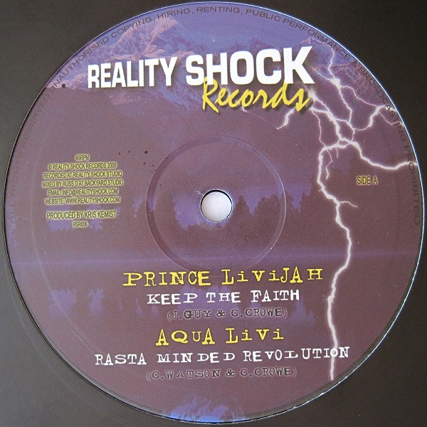 Prince Livijah / Aqua Levi / Errol Bellot & Afrikan Simba / Disciples - Keep The Faith EP | Reality Shock Records (RSR006)