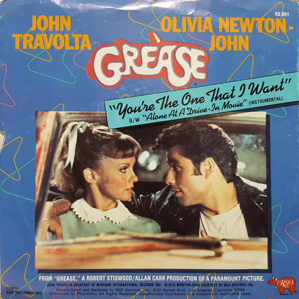 John Travolta And Olivia Newton-John - You're The One That I Want | RSO (RS 891)