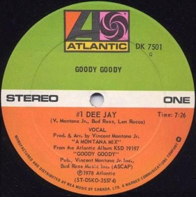 Goody Goody - #1 Dee Jay | Atlantic (DK 7501) - main