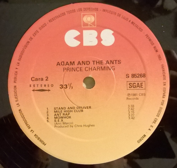 Adam And The Ants - Prince Charming | CBS (S 85268) - 4