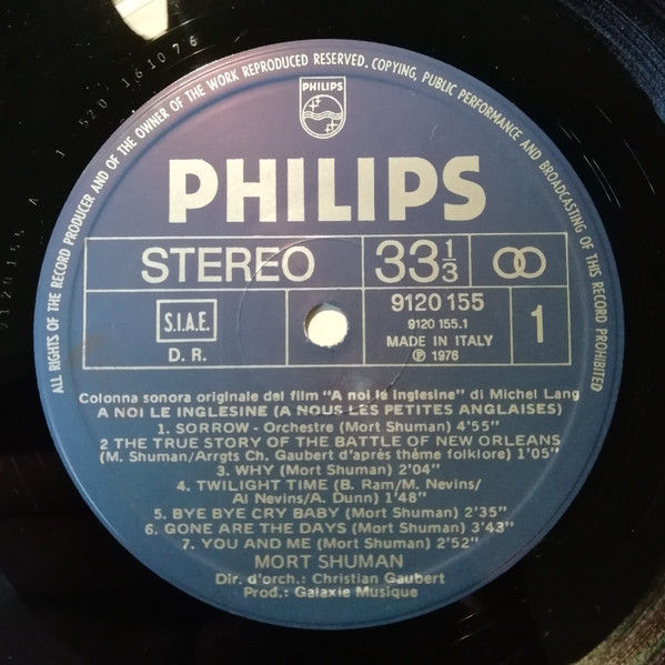 Mort Shuman - A Noi Le Inglesine = A Nous Les Petites Anglaises | Philips (9120 155 A) - 3