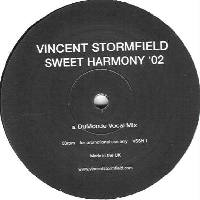 Vincent Stormfield - Sweet Harmony '02 | Not On Label (VSSH 1)