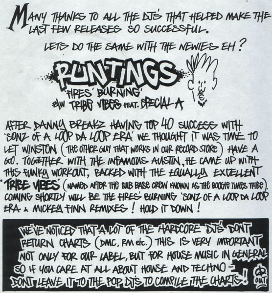 Run Tings - Fires' Burning / Tribe Vibes | Suburban Base Records (SUBBASE 009) - 2