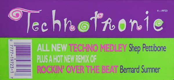 Technotronic - Techno Medley / Rockin' Over The Beat | SBK Records (V-19723) - 3