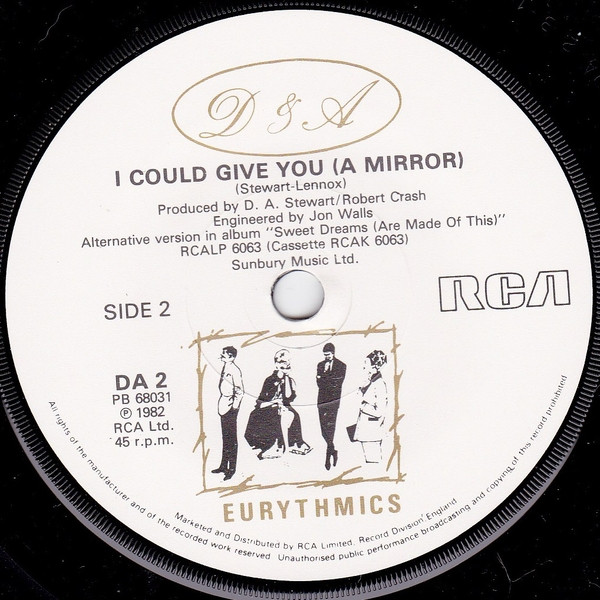 Eurythmics - Sweet Dreams (Are Made Of This) | RCA (DA 2) - 4 Eurythmics - Sweet Dreams (Are Made Of This) | RCA (DA 2) - 4