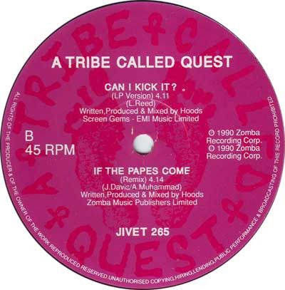A Tribe Called Quest - Can I Kick It? | Jive (JIVE T 265) - 4 A Tribe Called Quest - Can I Kick It? | Jive (JIVE T 265) - 4