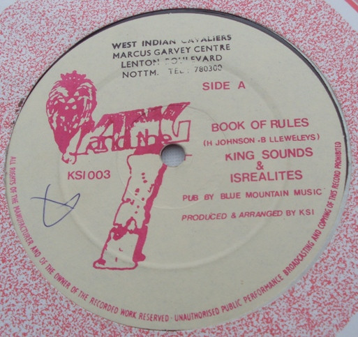 King Sounds And The Israelites - Book Of Rules | King And The I (KSI003) King Sounds And The Israelites - Book Of Rules | King And The I (KSI003)