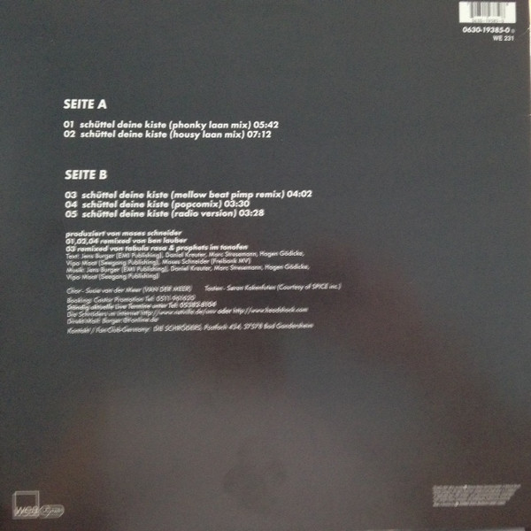 Die Schröders - Schüttel Deine Kiste! | WEA (0630-19385-0) - 2