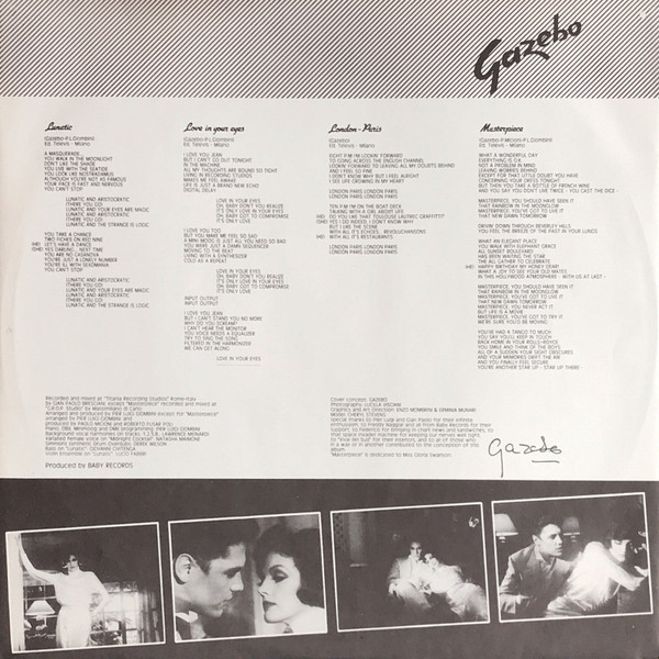 Gazebo - Gazebo | Baby Records (BR 56050) - 5