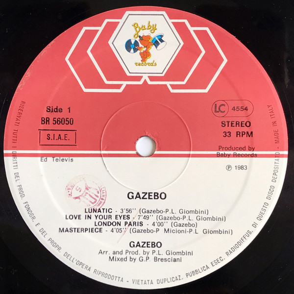 Gazebo - Gazebo | Baby Records (BR 56050) - 3