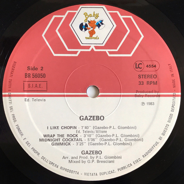 Gazebo - Gazebo | Baby Records (BR 56050) - 4