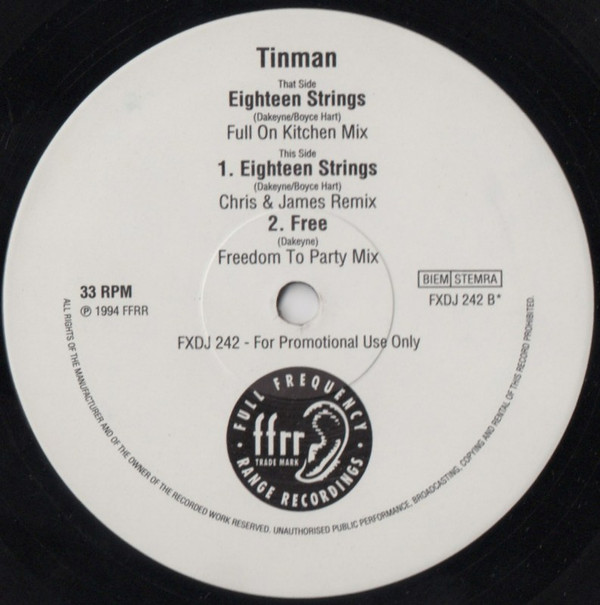 Tinman - Eighteen Strings | FFRR (FXDJ 242) - main