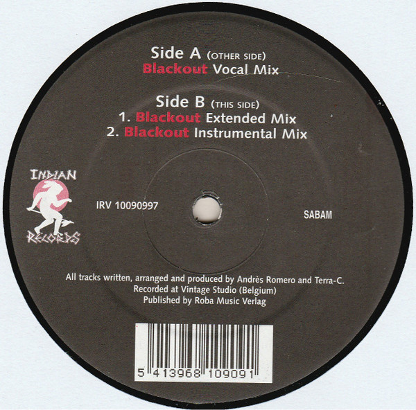 Andrès Romero Meets Terra-C - Blackout | Indian Records (IRV 10090997)