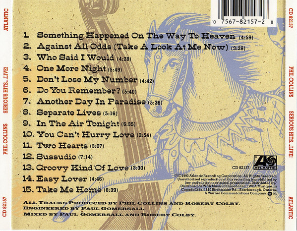 Phil Collins - Serious Hits...Live! | Atlantic (CD 82157) - 3