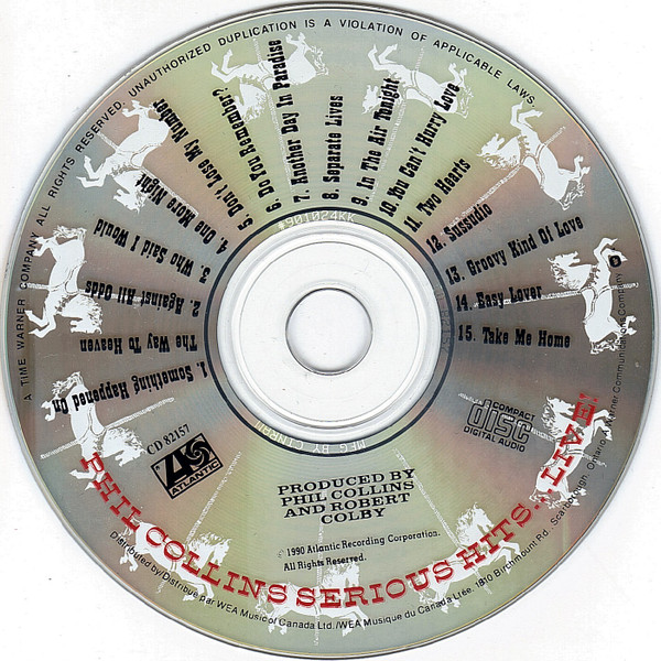Phil Collins - Serious Hits...Live! | Atlantic (CD 82157) - 2