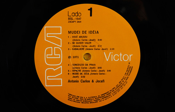Antonio Carlos E Jocafi - Mudei De Idéia | Mr Bongo (MRBLP140) - 3 Antonio Carlos E Jocafi - Mudei De Idéia | Mr Bongo (MRBLP140) - 3