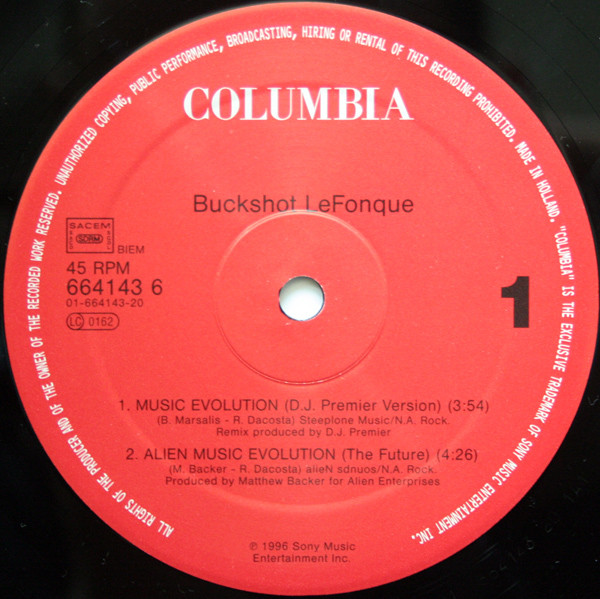 Buckshot LeFonque - Music Evolution | Columbia (COL 664143 6) - 3
