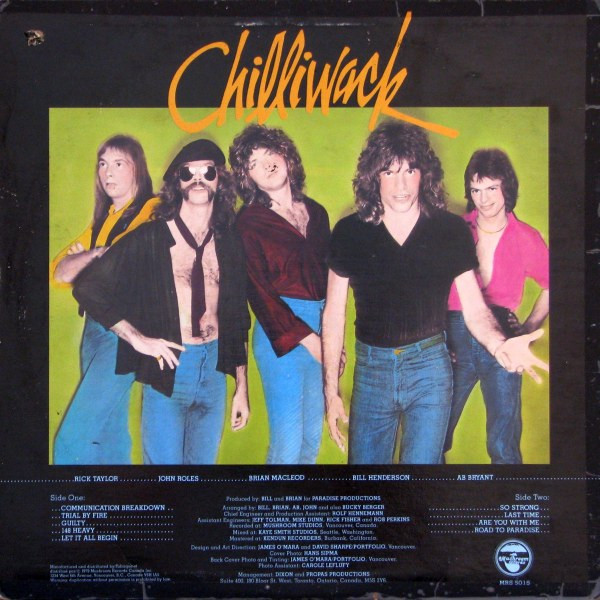 Chilliwack - Breakdown In Paradise | Mushroom Records (MRS 5015) - 2 Chilliwack - Breakdown In Paradise | Mushroom Records (MRS 5015) - 2
