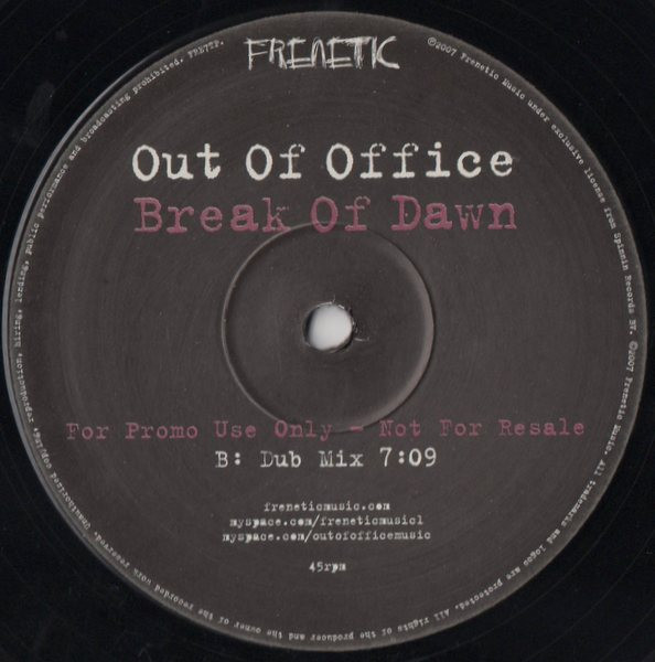 Out Of Office - Break Of Dawn | Frenetic Music (FRE7TP) - 2