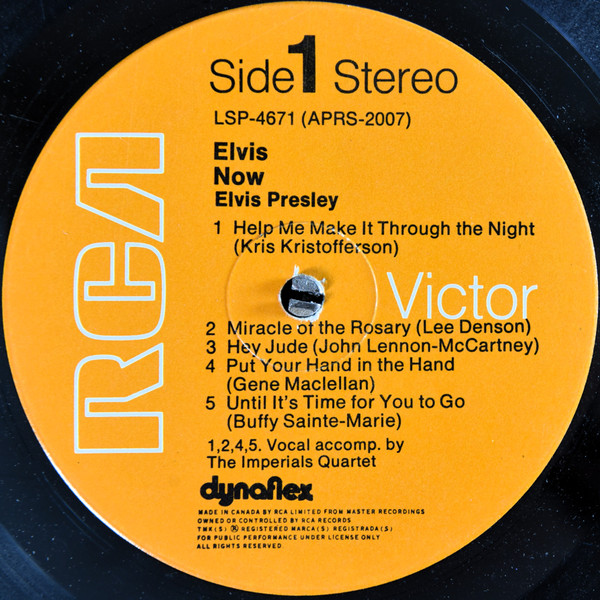 Elvis Presley - Elvis Now [Vinyl] | RCA Victor (LSP-4671) - 3
