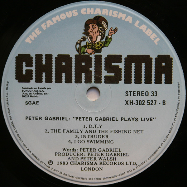 Peter Gabriel - Plays Live | Charisma (XH 302529) - 4