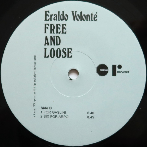 Eraldo Volonté - Free And Loose | Rearward (RW114 LP) - 4