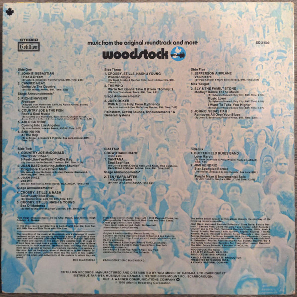Various - Woodstock - Music From The Original Soundtrack And More | Cotillion (SD 3-500) - 2