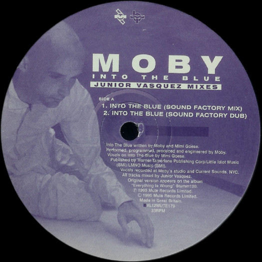 Moby - Into The Blue (Junior Vasquez Mixes) | Mute (XL12 MUTE 179)