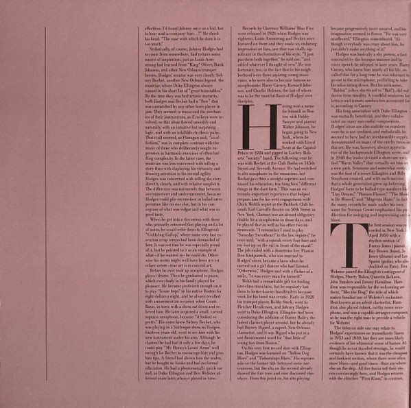 Johnny Hodges - The Smooth One | Verve Records (VE-2-2532) - 2 Johnny Hodges - The Smooth One | Verve Records (VE-2-2532) - 2