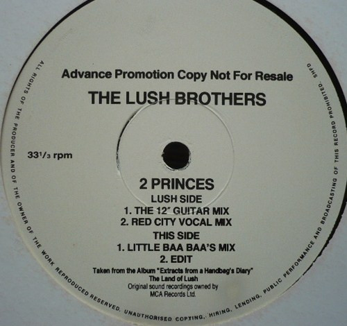 The Lush Brothers - 2 Princes | MCA Records (WMCST 40012)