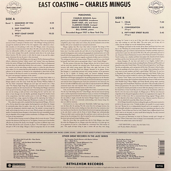 Charles Mingus - East Coasting | Bethlehem Records (538816151) - 2 Charles Mingus - East Coasting | Bethlehem Records (538816151) - 2