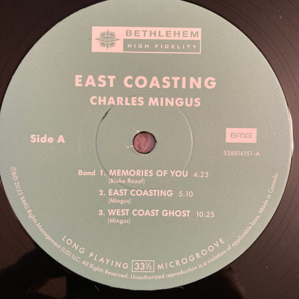 Charles Mingus - East Coasting | Bethlehem Records (538816151) - 4 Charles Mingus - East Coasting | Bethlehem Records (538816151) - 4
